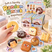 Viral Korean Snack Squishy Keychain – Random Blind Box