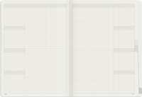 Wonderland222 A5 Core undated planner monthly overview and review pages