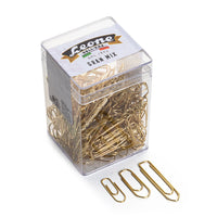BRASS plated clips, 3 different lengths, 125 gram