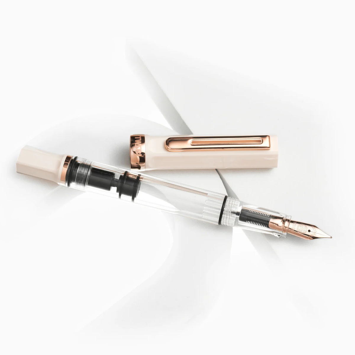 TWSBI ECO Creme Rosegold Fountain Pen (Fine)
