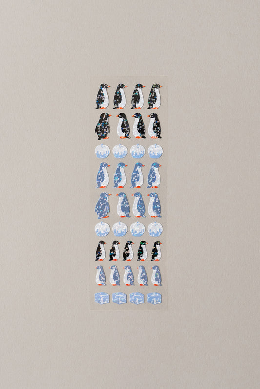 Winter Apple Penguin Sticker