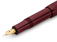 Kaweco Classic Sport Bordeaux fountain pen nib close-up