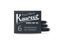 Kaweco Pearl Black short international ink cartridges, box open