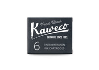 Kaweco Pearl Black fountain pen ink cartridges 6-pack box