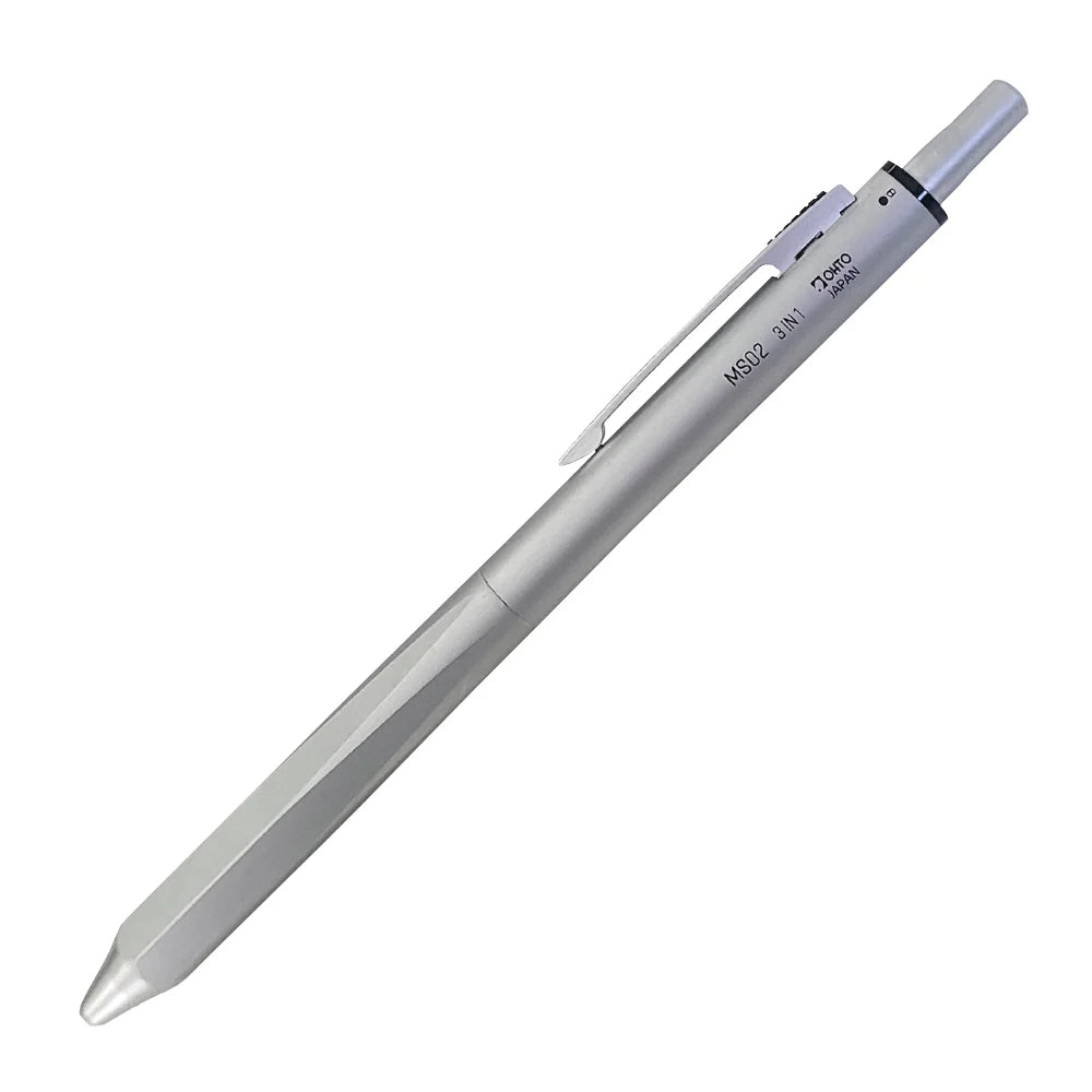 OHTO MS02 MULTI FUNCTION PEN 3 IN 1 SILVER