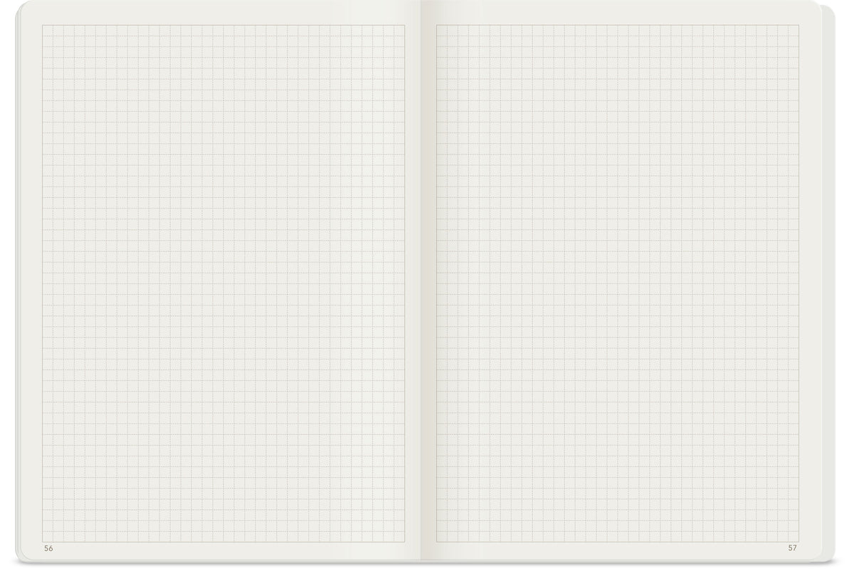 Wonderland222 A5 monthly insert blank grid note page