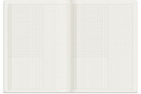 Wonderland222 A5 tracker insert open to a monthly habit tracker grid