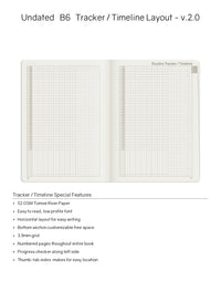 Wonderland222 B6 undated planner habit and project tracker