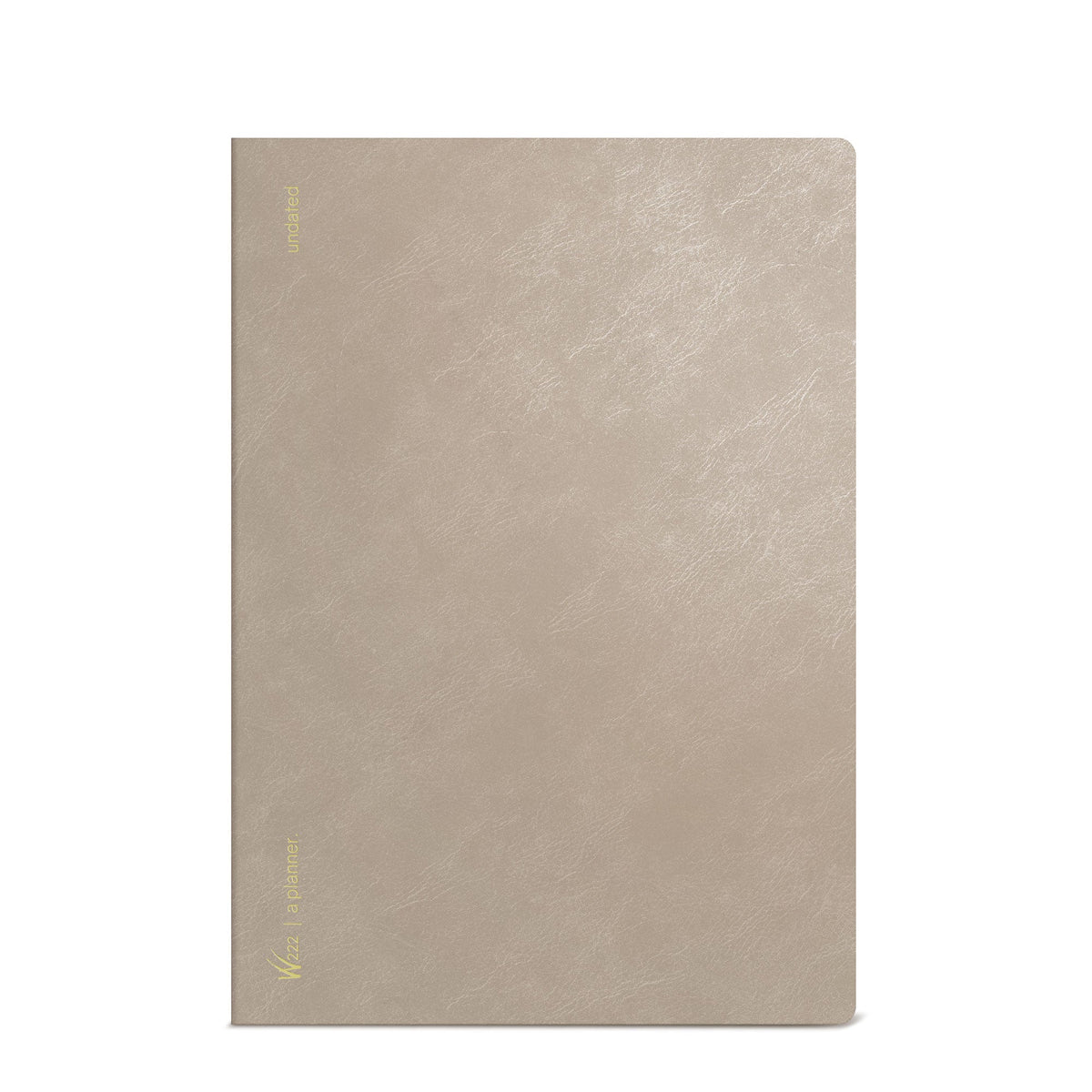Wonderland222 A5 undated Core planner in Kermode Bear light gold