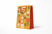 Holiday Stamps Large Gift Bag – Christmas Paper Bag