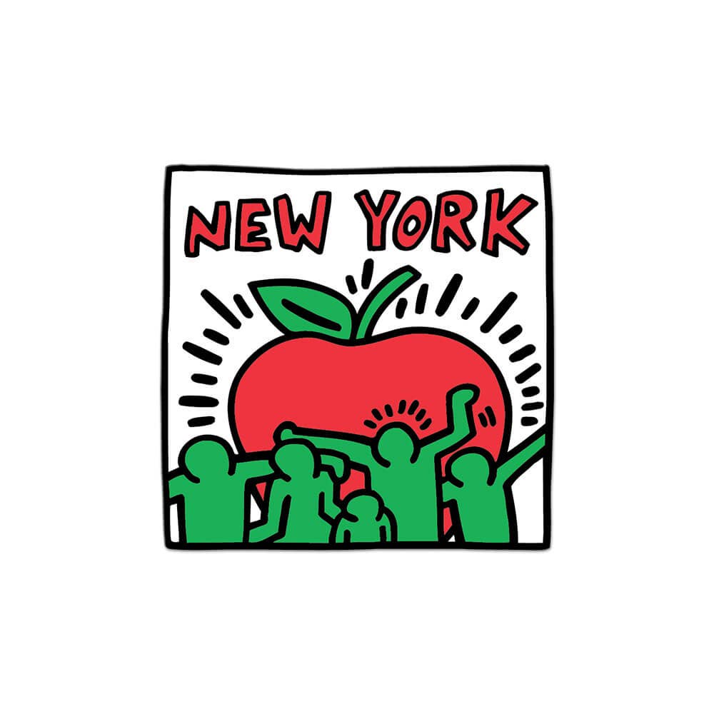 New York by Keith Haring - Die-Cut Sticker (Back to School)