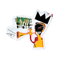 Trumpet by Basquiat - Die-Cut Sticker