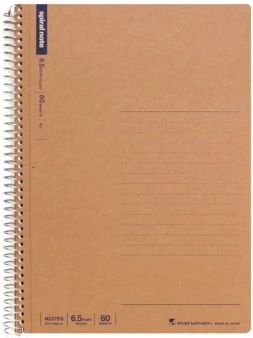 MARUMAN SPIRAL NOTE BASIC NOTEBOOK A5 80 Sheets