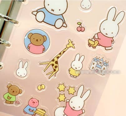 New! Miffy Epoxy Daily Life Sticker