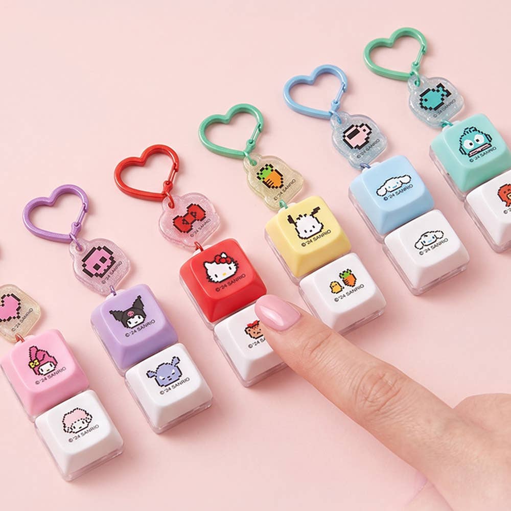 Sanrio LED Click Keycap Keyring – Light-Up Click Toy Charm