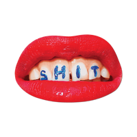 Shit by Toiletpaper - Die-Cut Sticker (Lips)