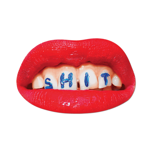 Shit by Toiletpaper - Die-Cut Sticker (Lips)