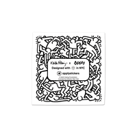 Earth by Keith Haring - Die-Cut Sticker
