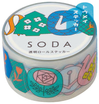 SODA transparent Masking Tape Sticker type
