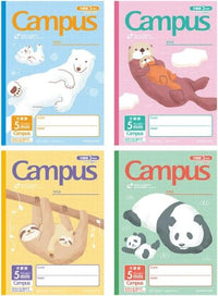 CAMPUS NOTEBOOK B5 5MM GRID ANIMAL (Pack of 4)
