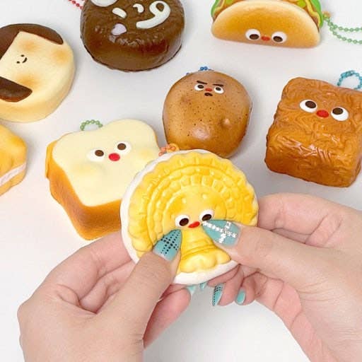 Viral Korean Snack Squishy Keychain – Random Blind Box