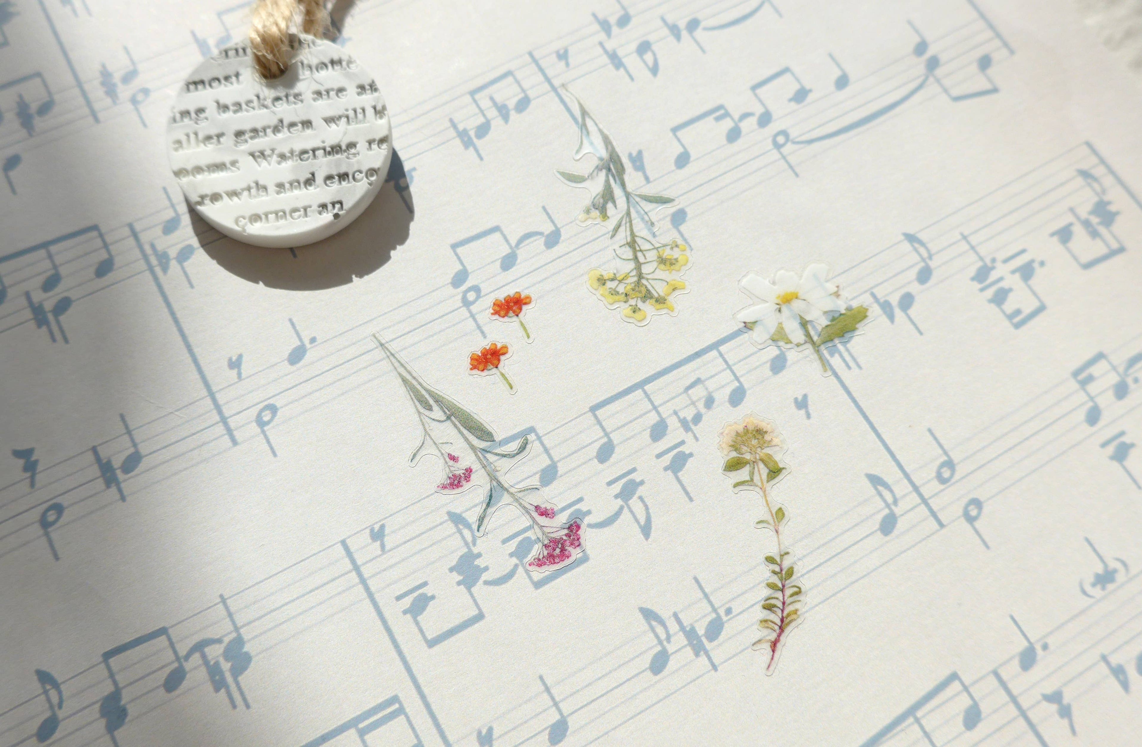 Sticker Sheet "Flower Letter" - Suatelier Design