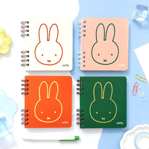 Miffy Double Twin-Ring Mini Notebook – 4 Colors