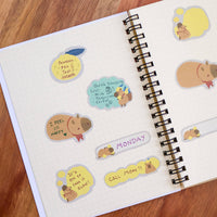 Paper Roll Labels (Kiss Cut) - Capybara