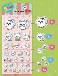 Chiikawa & Friends 5 Sizes Jelly Coating Deco Stickers