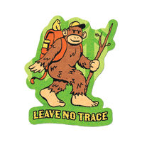 Bigfoot: Leave No Trace by Apply - Die-Cut Sticker (Camp)