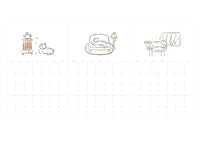 Monthly Plan Calender Sticker (12 Sheets/pcs) - 1187