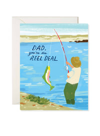 Reel Deal Dad Card – Fishing Dad Father’s Day Card