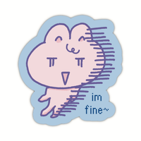 IM FINE - SILLY BUNNY STICKERS
