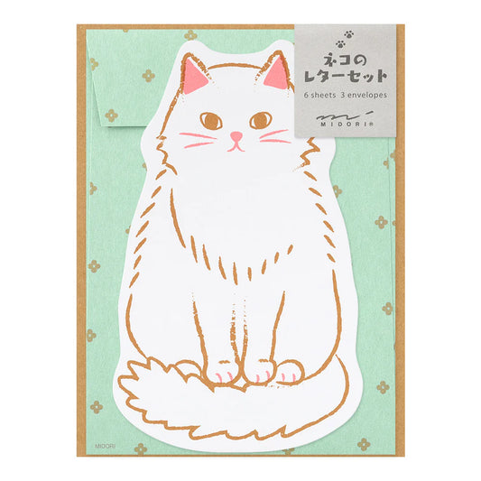 Midori Letter Set Cat