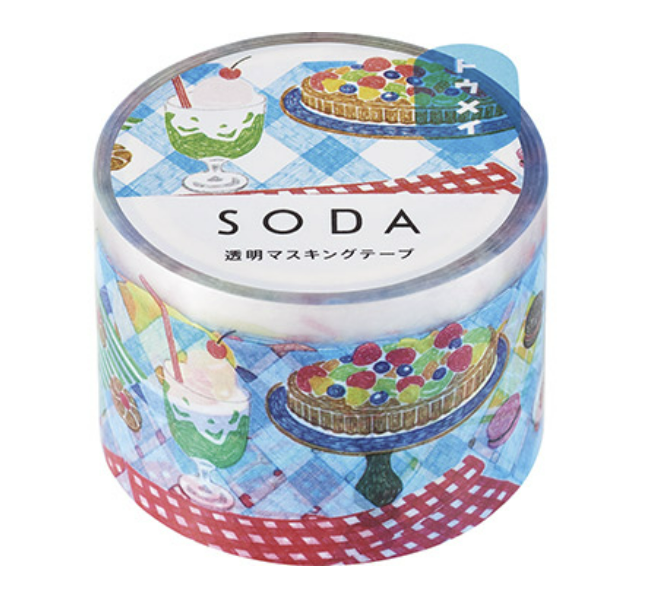 SODA transparent Masking Tape 1.2"  WIDE