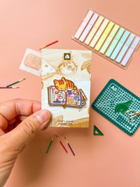 Enamel Pin - Kitten's Journal