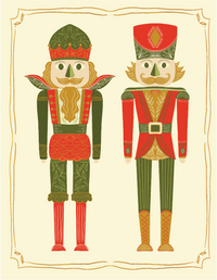 Royal Nutcrackers – Gold Foil Holiday Greeting Card