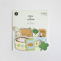 Suatelier Design Cat's happy trip" Sticker Pack