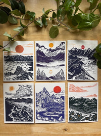 'Alpine to Shoreline' Boxed Card Set by Adrift Print