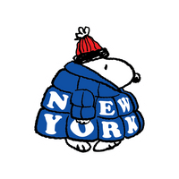 Snoopy NY Puffer Coat (Holidays) - Die-Cut Sticker