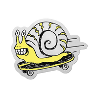 Skater Snail by Apply - Die-Cut Sticker (summer, skateboard)