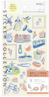 Midori Dutch Motif Sticker Sheet