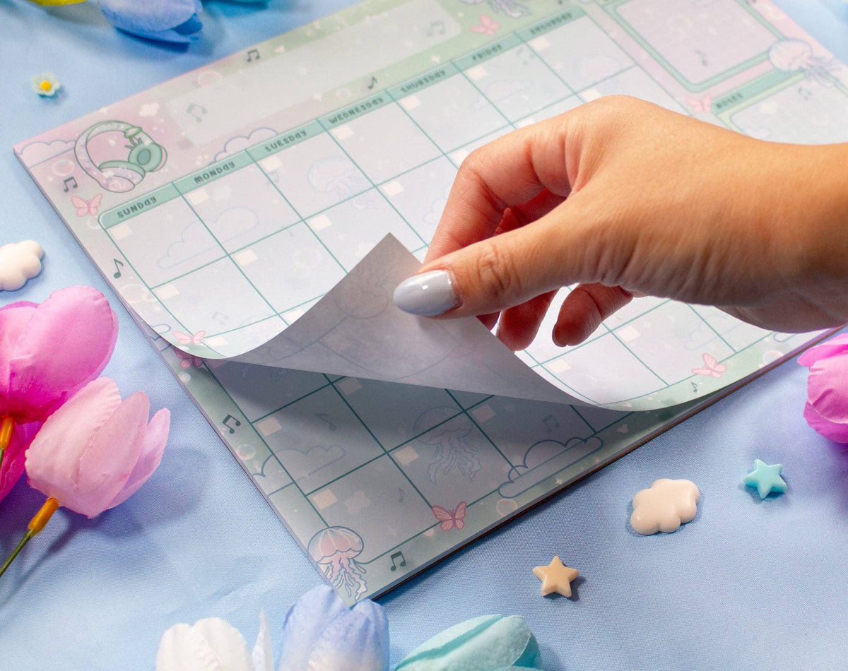 Blooming Records Monthly Planner Pad