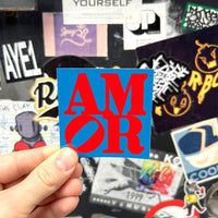 AMOR by Robert Indiana (Valentines) - Die-Cut Sticker
