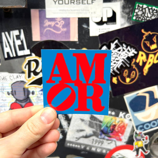 AMOR by Robert Indiana (Valentines) - Die-Cut Sticker