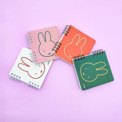 Miffy Double Twin-Ring Mini Notebook – 4 Colors