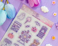 Midnight Carnival Halloween Sticker Sheet