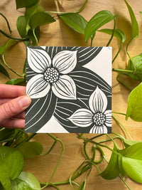 Dogwood Greeting Card by Adrift Prints